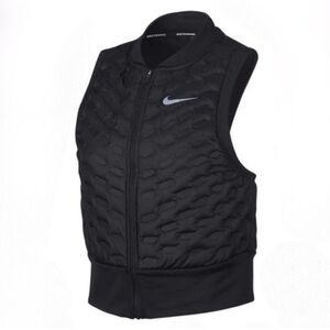 Nike Women’s Black Aeroloft Down Filled Cropped Running Vest - NWT Size M